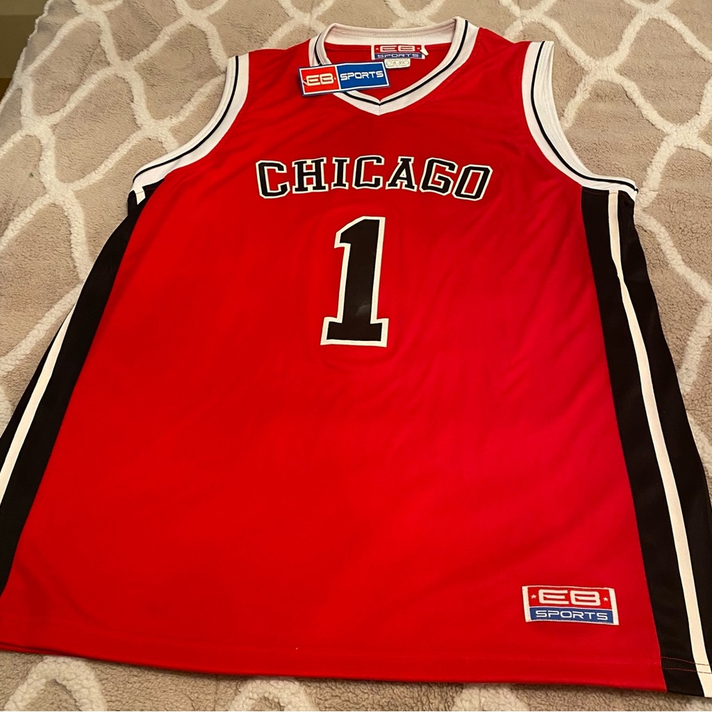 Red Chicago Basketball Jersey